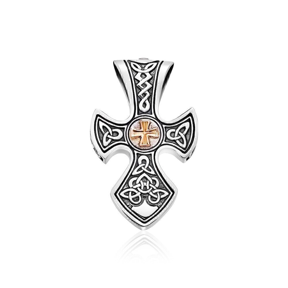 Купить Крест из серебра "Разносторонний" (9612)